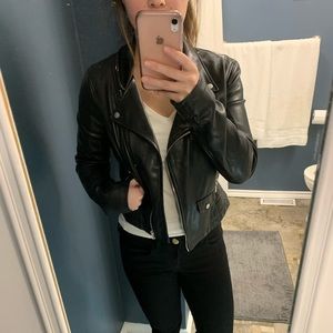 ZARA faux leather jacket